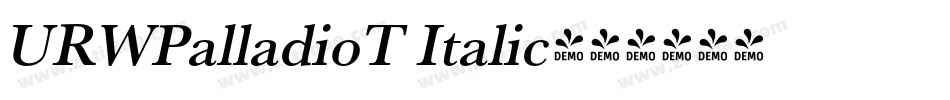 URWPalladioT Italic字体转换